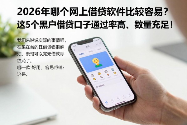 2026年哪个网上借钱软件比较容易?这5个黑户借钱口子通过率高、数量充足!