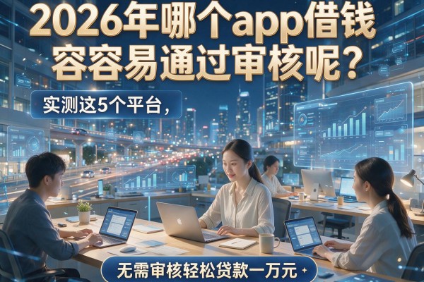 2026年哪个app借钱容易通过审核呢？实测这5个平台，无需审核轻松贷款一万元！