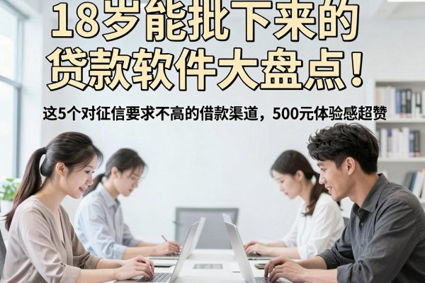 18岁能批下来的贷款软件大盘点!这5个对征信要求不高的借款渠道,500元体验感超赞