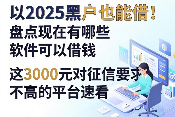 2025黑户也能借！盘点现在有哪些软件可以借钱，这3000元对征信要求不高的平台速看