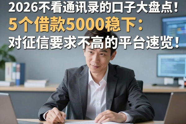 2026不看通讯录的口子大盘点!5个借款5000稳下、对征信要求不高的平台速览