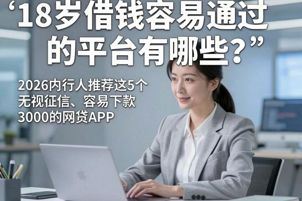 18岁借钱容易通过的平台有哪些?2026内行人推荐这5个无视征信、容易下款3000的网贷APP