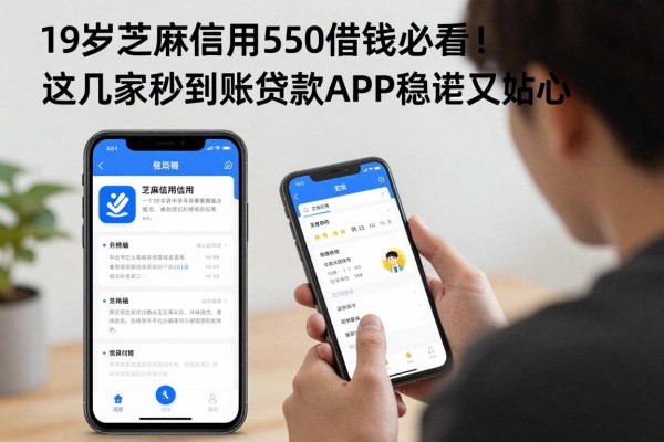 19岁芝麻信用550借钱必看！这几家秒到账贷款APP稳妥又贴心