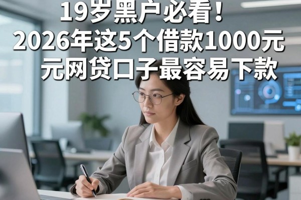 19岁黑户必看！2026年这5个借款1000元网贷口子最容易下款