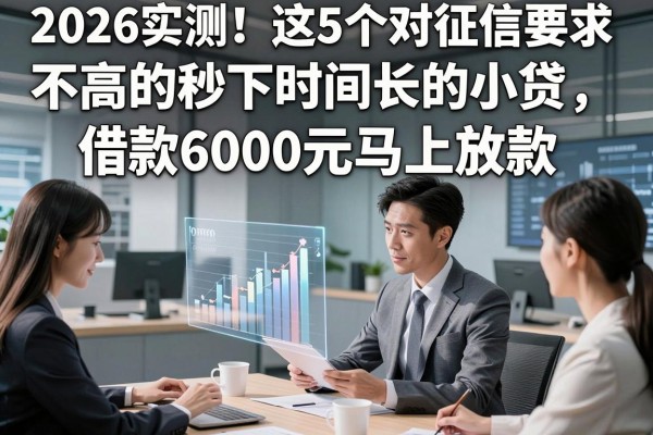 2026实测!这5个对征信要求不高的秒下时间长的小贷,借款6000元马上放款