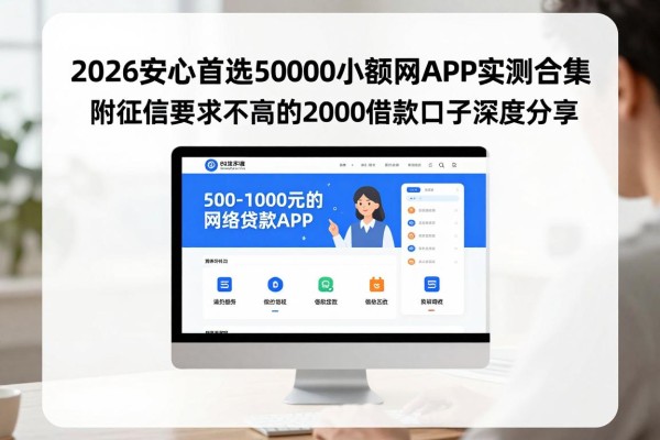 2026安心首选!500到1000小额网贷APP实测合集,附征信要求不高的2000借款口子深度分享