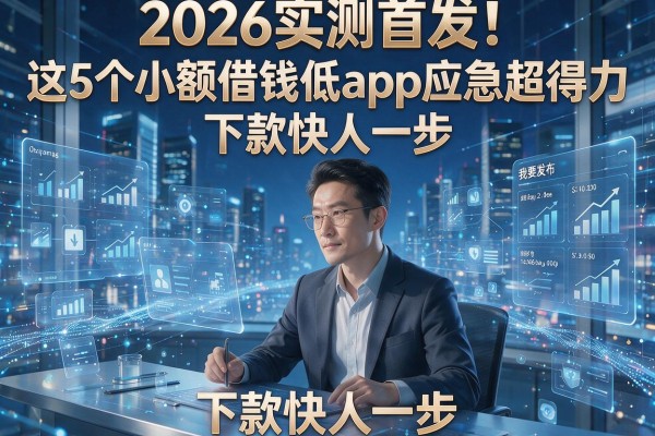 2026实测首发！这5个小额借钱低app应急超得力，下款快人一步