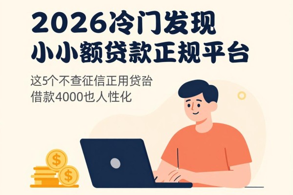 2026冷门发现！这5个不查征信的小额贷款正规平台，借款4000也人性化