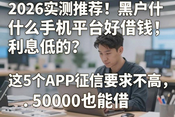 2026实测推荐！黑户什么手机平台好借钱利息低的？这5个APP征信要求不高，50000也能借
