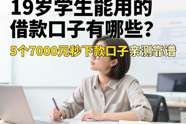 19岁学生能用的借款口子有哪些?5个7000元秒下款口子亲测靠谱