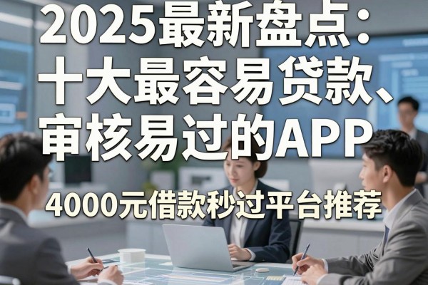 2025最新盘点:十大最容易贷款、审核易过的APP,4000元借款秒过平台推荐!