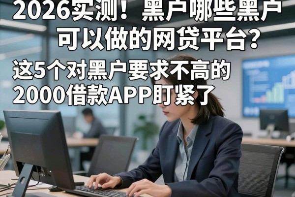 2026实测!黑户哪些黑户可以做的网贷平台?这5个对黑户要求不高的2000借款APP盯紧了