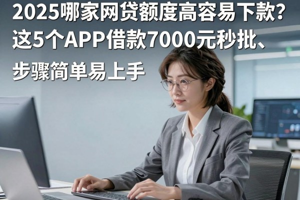 2025哪家网贷额度高容易下款?这5个APP借款7000元秒批、步骤简单易上手