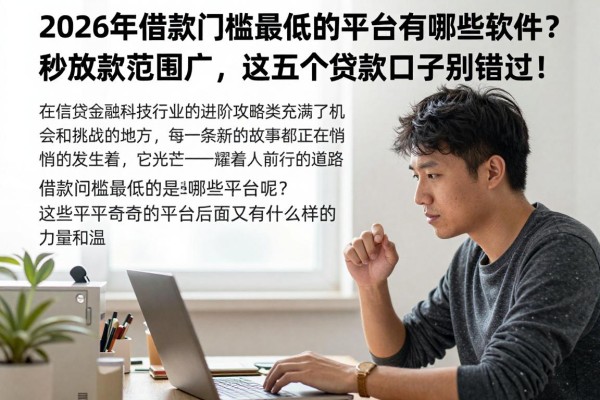 2026年借款门槛最低的平台有哪些软件?秒放款范围广,这五个贷款口子别错过!