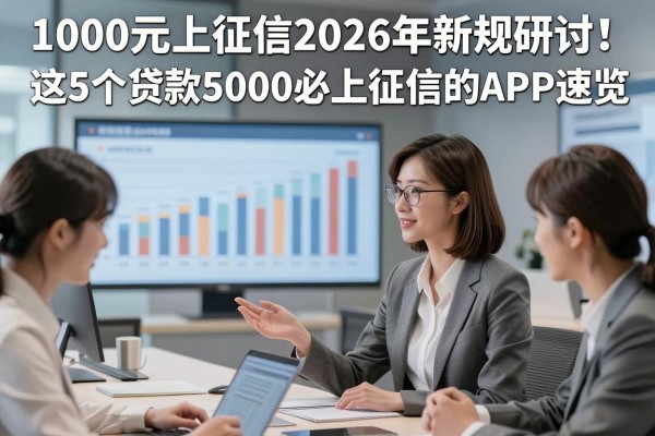 1000元上征信2026年新规研讨!这5个贷款5000必上征信的APP速览
