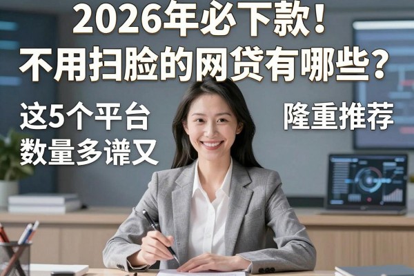 2026年必下款!不用扫脸的网贷有哪些?这5个平台数量多又靠谱,隆重推荐!