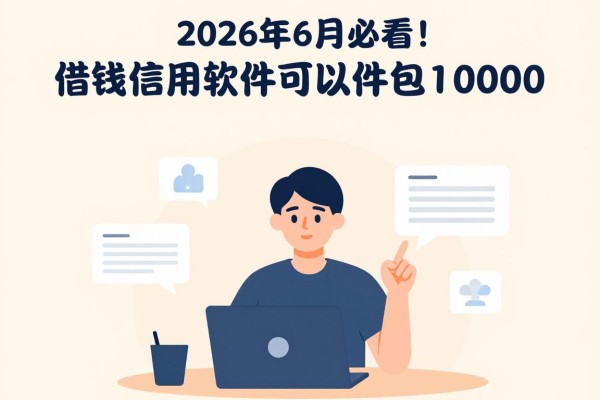 2026年6月必看！借钱信用好的软件包下1000，这五个平台无视芝麻分