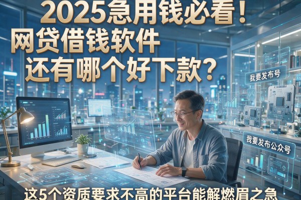 2025急用钱必看！网贷借钱软件还有哪个好下款？这5个资质要求不高的平台能解燃眉之急