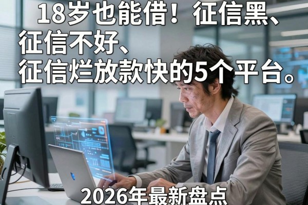 18岁也能借!征信黑、征信不好、征信烂放款快的5个平台,2026年最新盘点