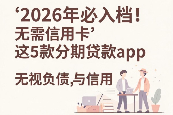 2026年必入档！无需信用卡，这5款分期贷款App无视负债与信用