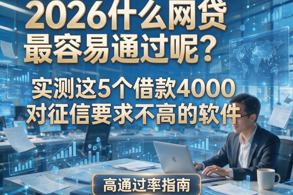 2026什么网贷最容易通过呢？实测这5个借款4000对征信要求不高的软件，高通过率指南！