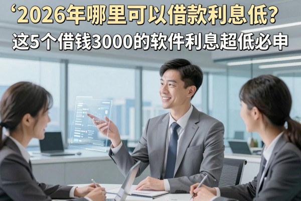 2026年哪里可以借款利息低?这5个借钱3000的软件利息超低必申!