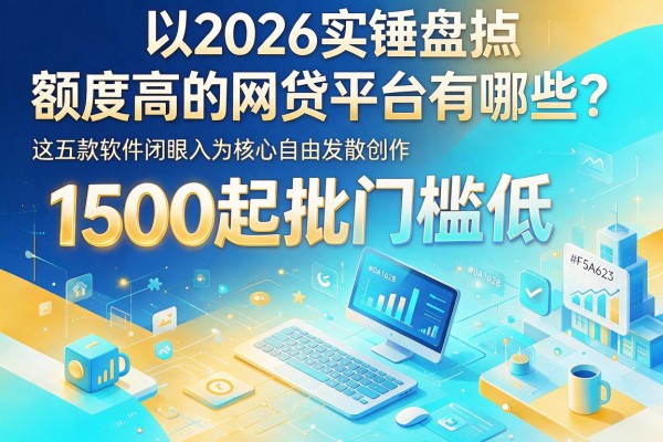 2026实锤盘点：额度高的网贷平台有哪些？1500起批门槛低，这五款软件闭眼入