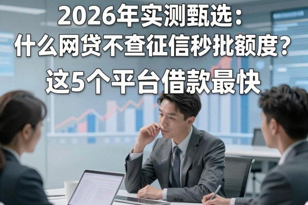2026年实测甄选:什么网贷不查征信秒批额度?这5个平台借款最快!
