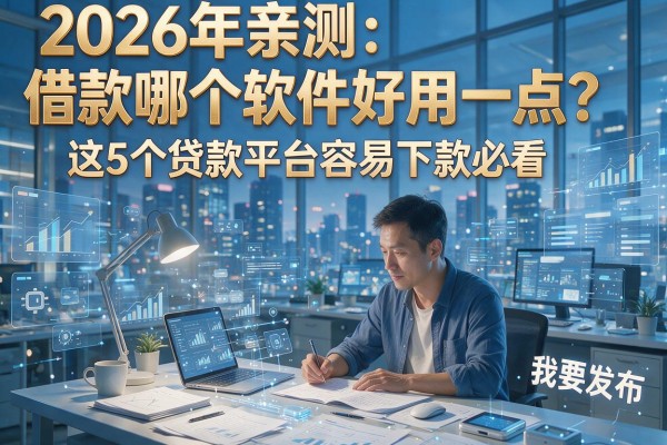 2026年亲测：借款哪个软件好用一点？这5个贷款平台容易下款必看！
