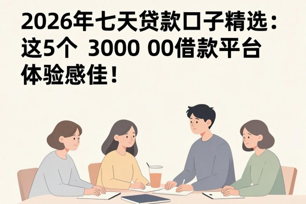 2026年七天贷款口子精选:这5个3000借款平台体验感佳,速看!