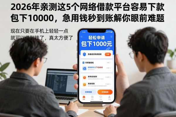 2026年亲测这5个网络借款平台容易下款包下1000，急用钱秒到账解你眼前难题