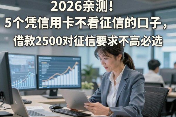 2026亲测!5个凭信用卡不看征信的口子,借款2500对征信要求不高必选