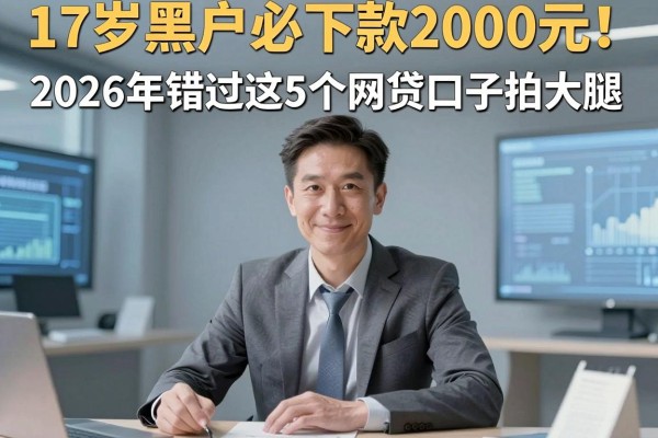 17岁黑户必下款2000元!2026年错过这5个网贷口子拍大腿