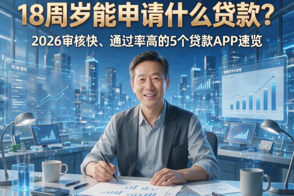 18周岁能申请什么贷款？2026审核快、通过率高的5个贷款APP速览！