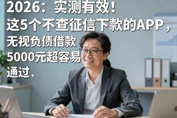 2026实测有效!这5个不查征信下款的APP,无视负债借款5000元超容易通过
