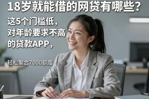 18岁就能借的网贷有哪些?这5个门槛低、对年龄要求不高的贷款APP,轻松聚合7000额度!