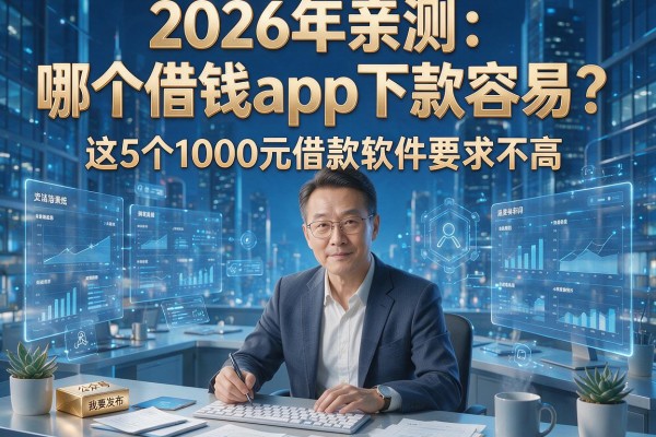 2026年亲测：哪个借钱app下款容易？这5个1000元借款软件要求不高！