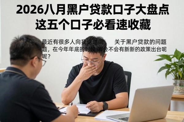 2026八月黑户贷款口子大盘点，这五个口子必看速收藏！
