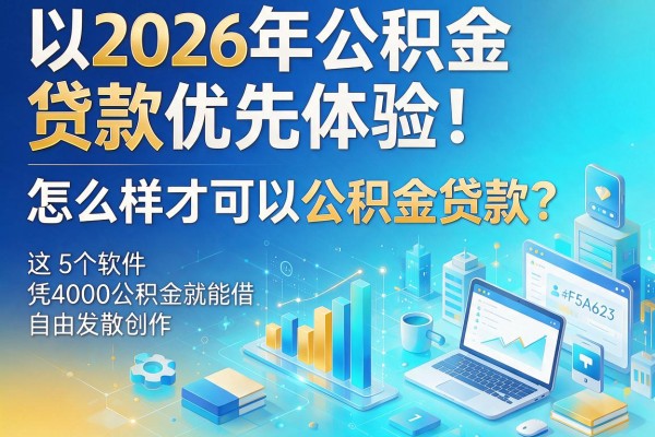 2026年公积金贷款优先体验!怎么样才可以公积金贷款?这5个软件凭4000公积金就能借