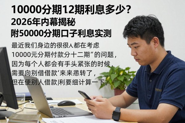 10000分期12期利息多少？2026年内幕揭秘，附50000分期口子利息实测