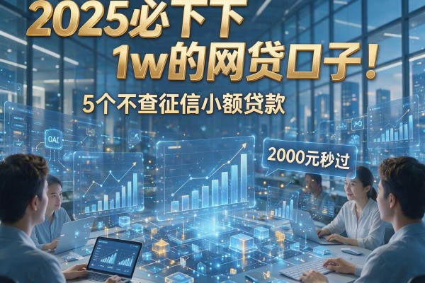2025必下1w的网贷口子！5个不查征信小额贷款，2000元秒过！
