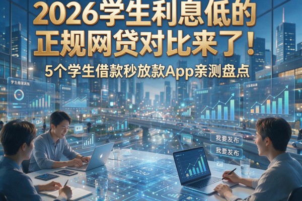 2026学生利息低的正规网贷对比来了！5个学生借款秒放款App亲测盘点