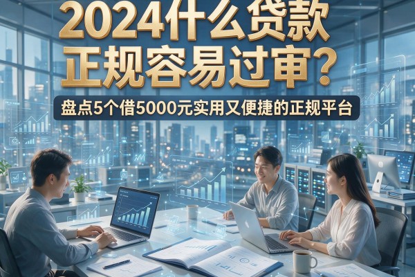 2024什么贷款正规容易过审？盘点5个借5000元实用又便捷的正规平台
