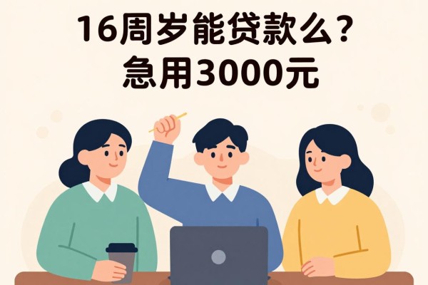 16周岁能贷款么?急用3000元这5个口子16岁也能借