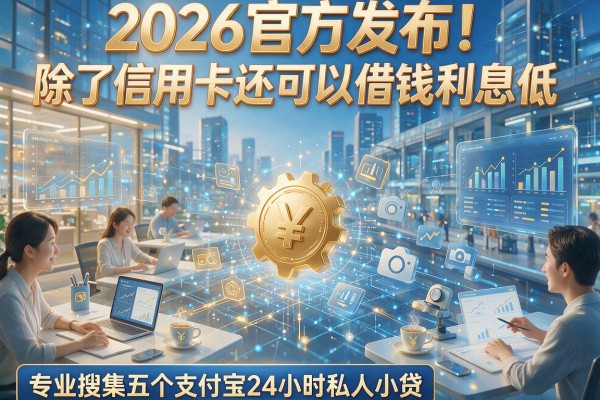 2026官方发布!除了信用卡还可以借钱利息低,专业搜集五个支付宝24小时私人小贷