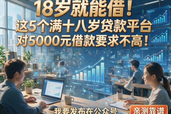 18岁就能借！这5个满十八岁贷款平台对5000元借款要求不高，亲测靠谱