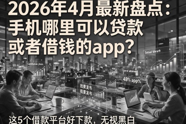 2026年4月最新盘点：手机哪里可以贷款或者借钱的app？这5个借款平台好下款无视黑白
