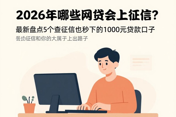 2026年哪些网贷会上征信？最新盘点5个查征信也能秒下的1000元贷款口子