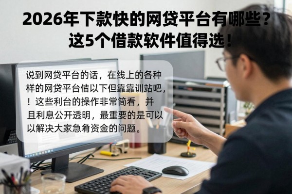 2026年下款快的网贷平台有哪些?这5个借款软件值得选!