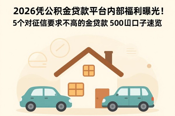2026凭公积金贷款平台内部福利曝光!5个对征信要求不高的公积金贷款500口子速览